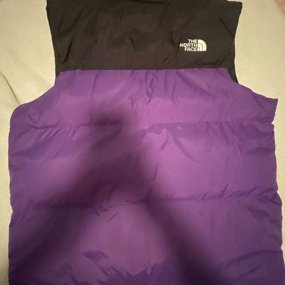 The North Face Purple and Black Puffer Vest